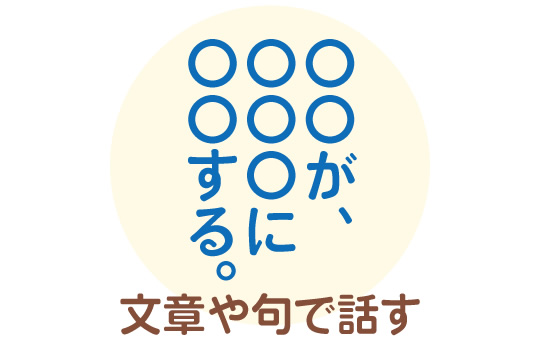 文章や句で話す